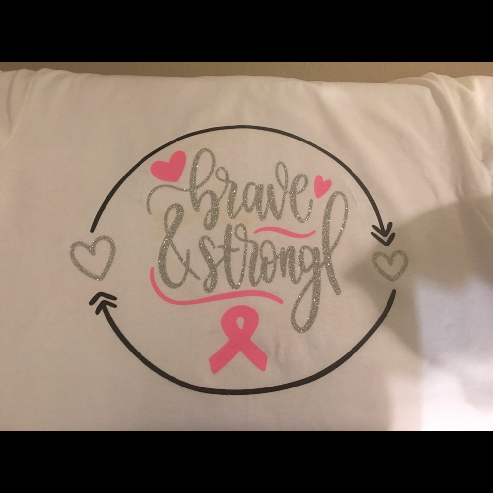 BRAVE AND STRONG TEE this is a women’s fitted XL